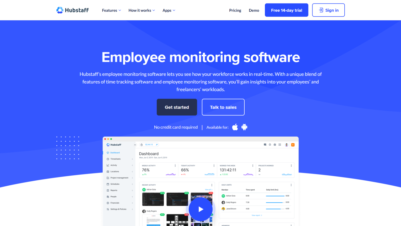 Hubstaff Is The Best Real-Time Employee Monitoring Software