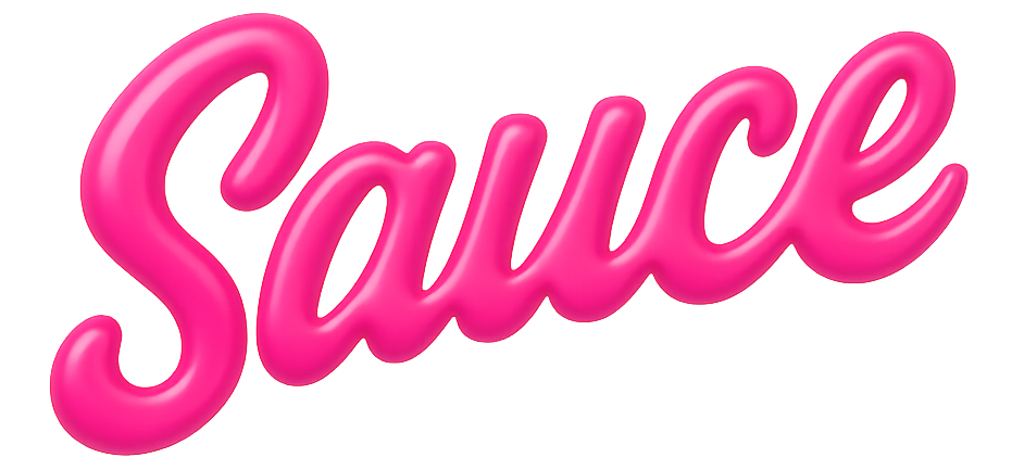 Sauce Logo - Hot Pink
